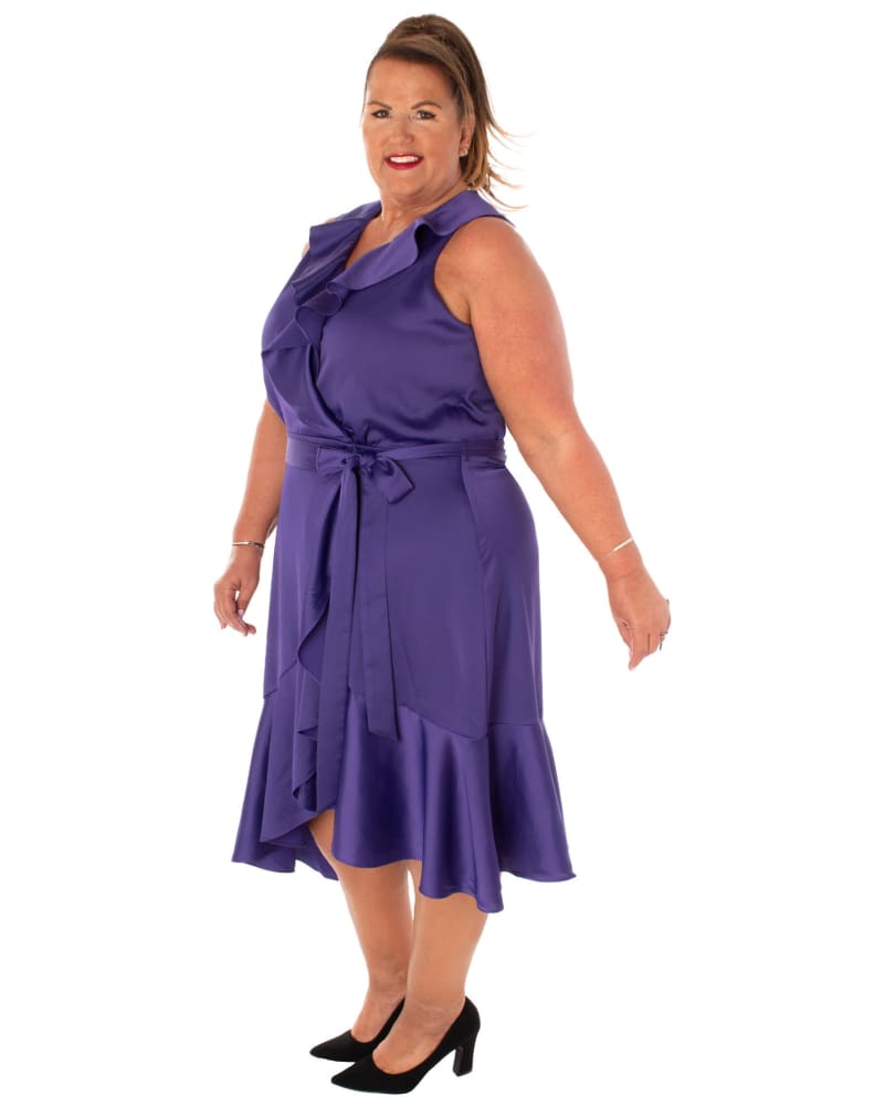 Royal purple plus size clearance dress
